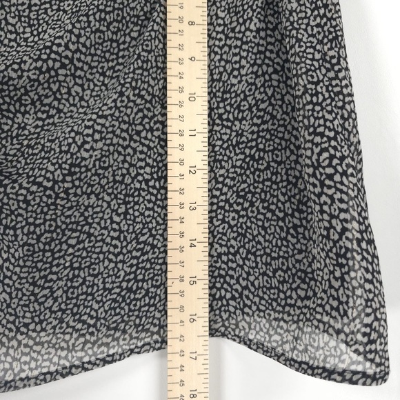 NWT ZARA Animal Print Mini Skirt Front Belt Gold Buckle Side Ruching 2297/741 S - Picture 8 of 15